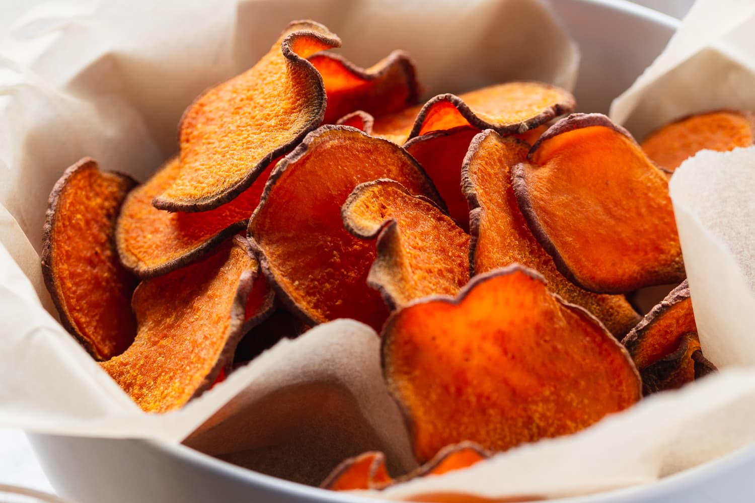 Sweet potato chips sales oven